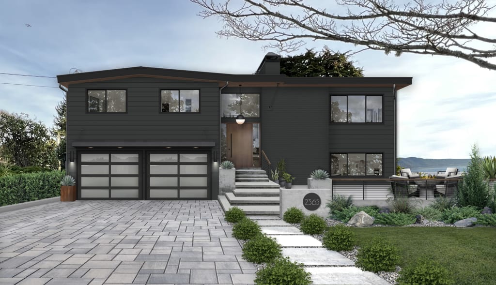 A home exterior with a quiet luxury aesthetic