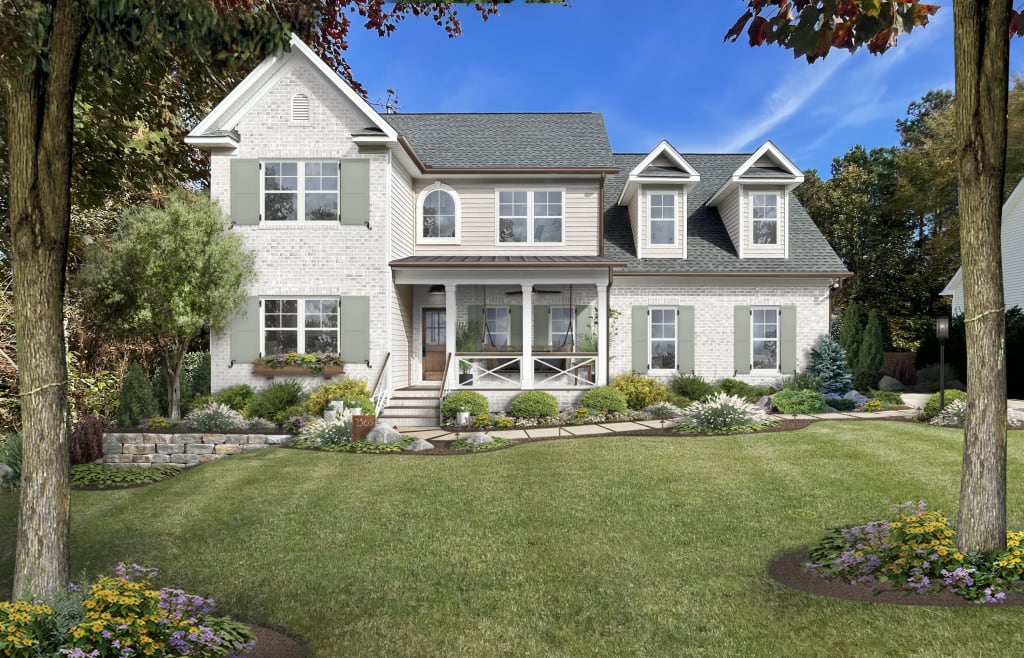 traditional house with warm and inviting aesthetic