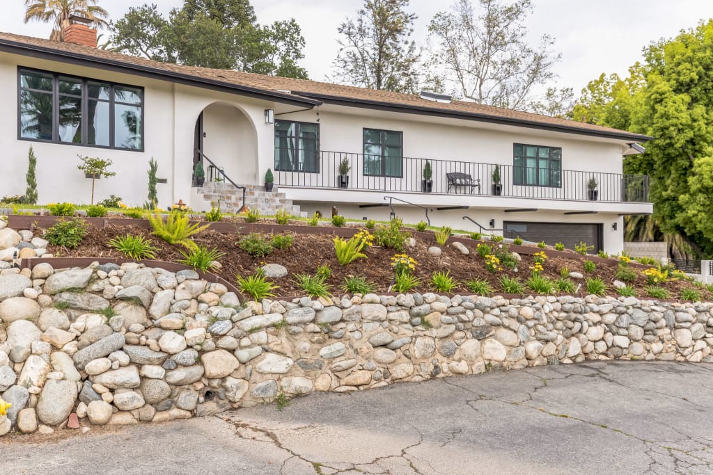 An actual after photo of a stucco home