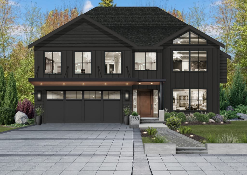 A monochromatic home design