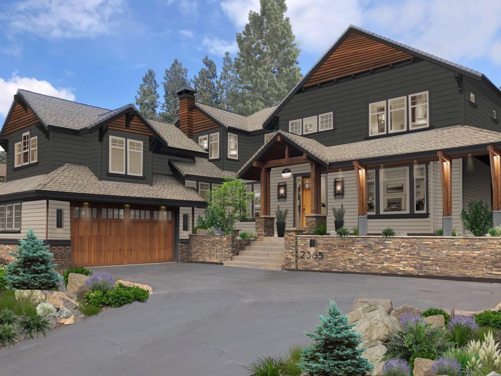 A modern mountain home