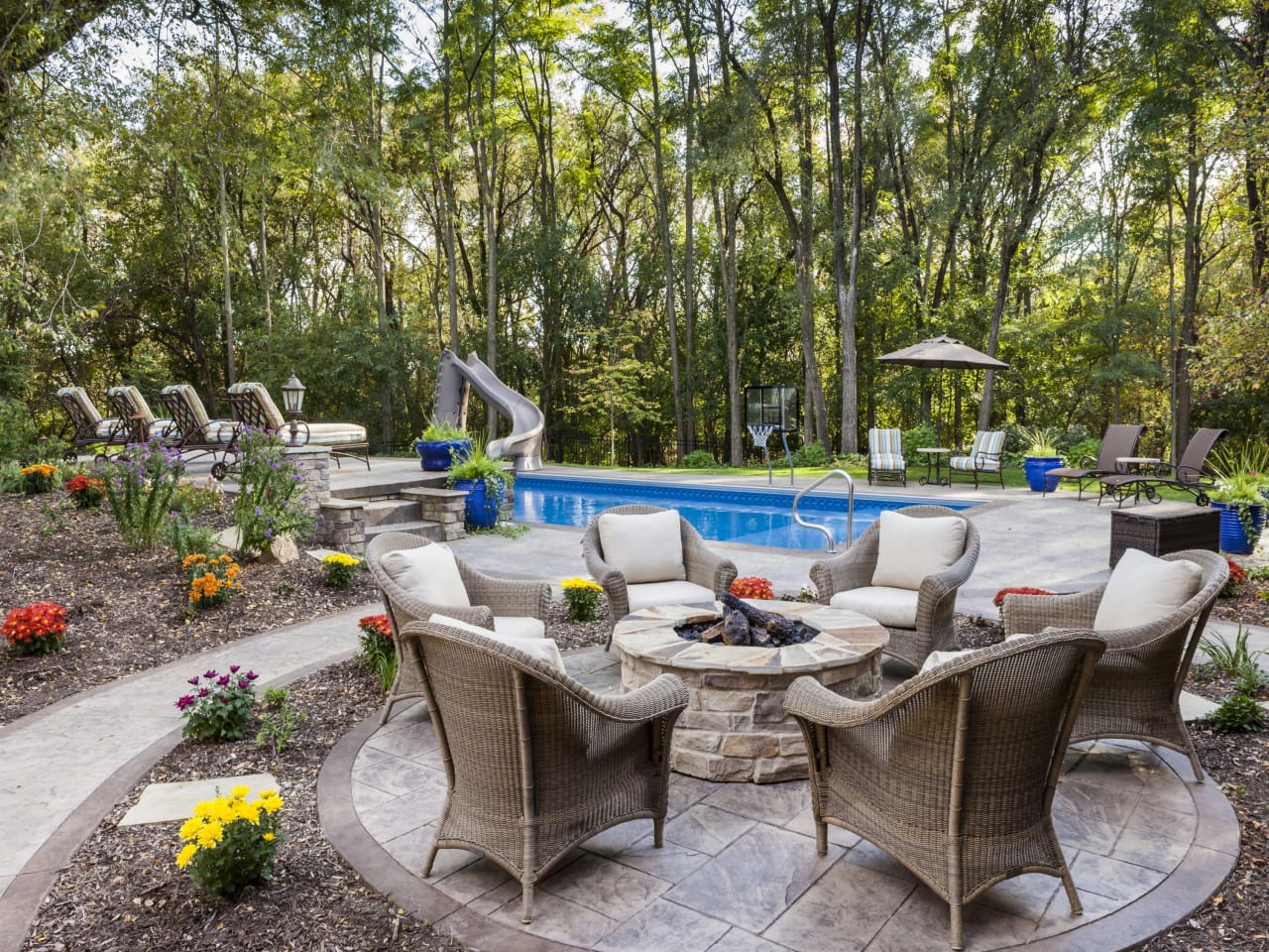 comfy stone fire pit