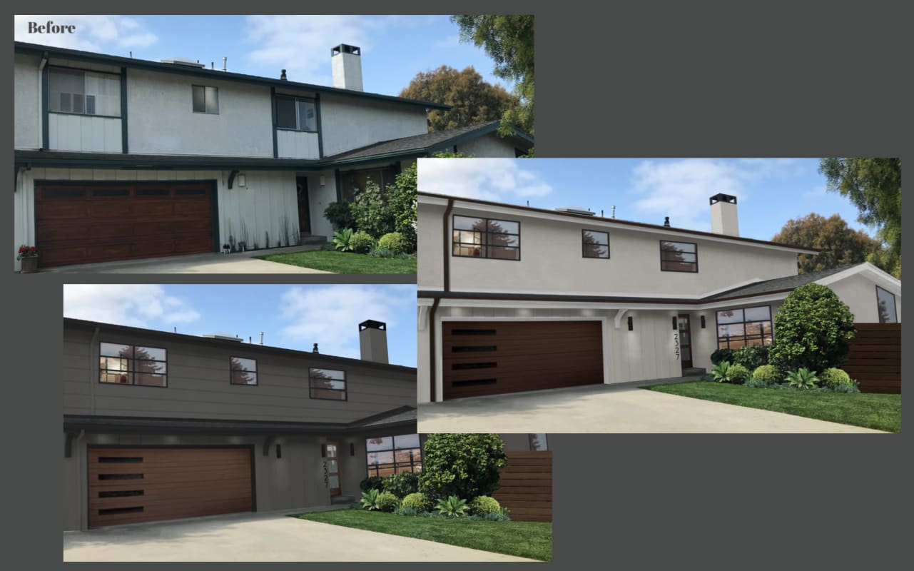 Lennon house before&after