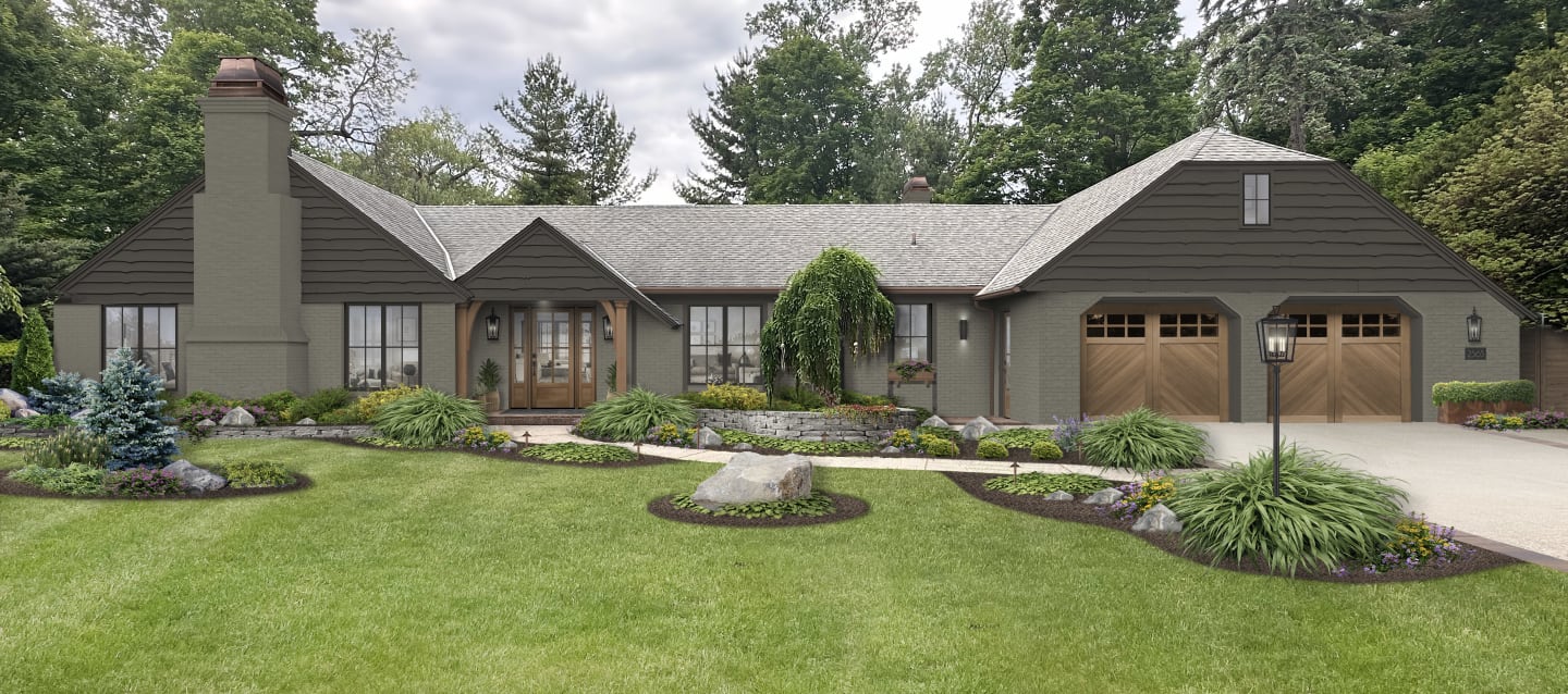 One of brick&batten's Craftsman Home Front Door Design Styles