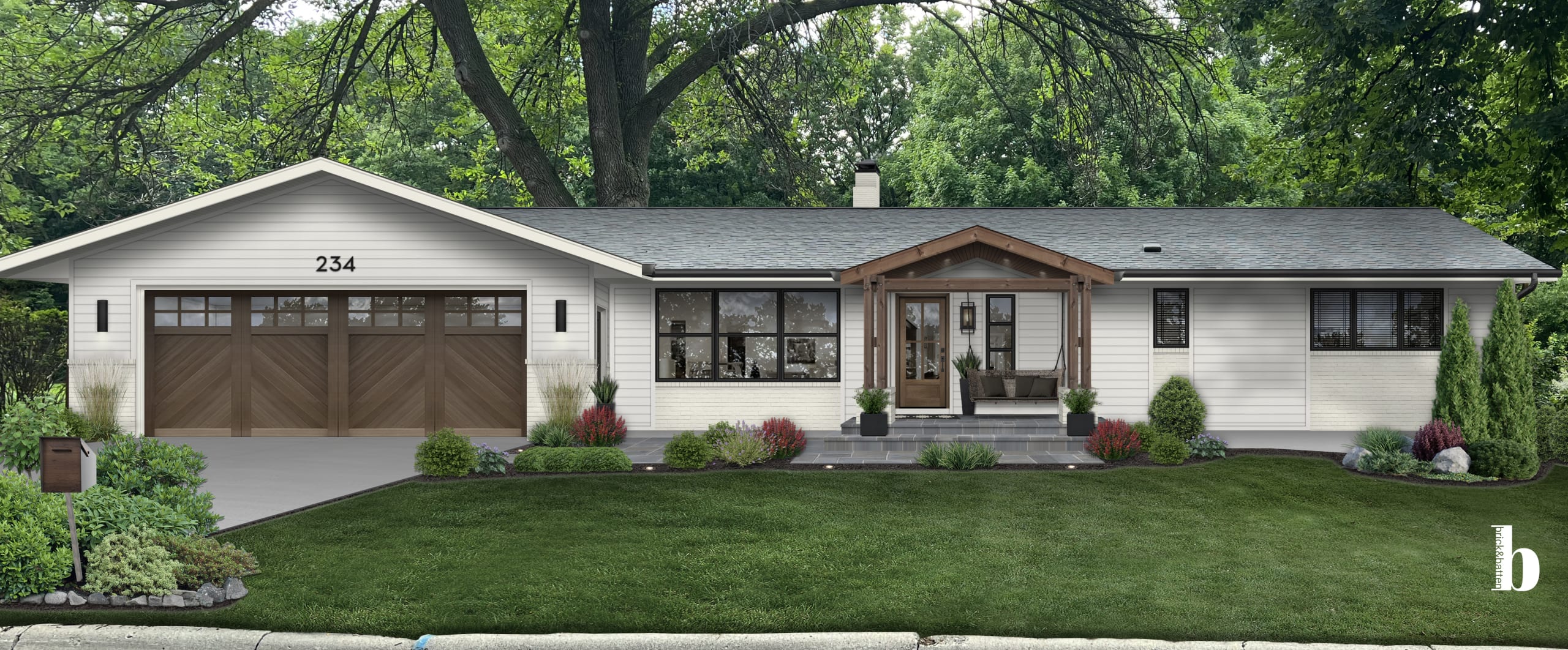 A home designed by brick&batten.