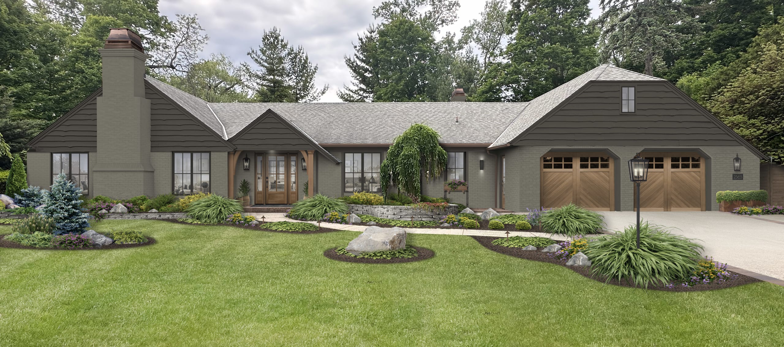 One of brick&batten's Craftsman Home Front Door Design Styles