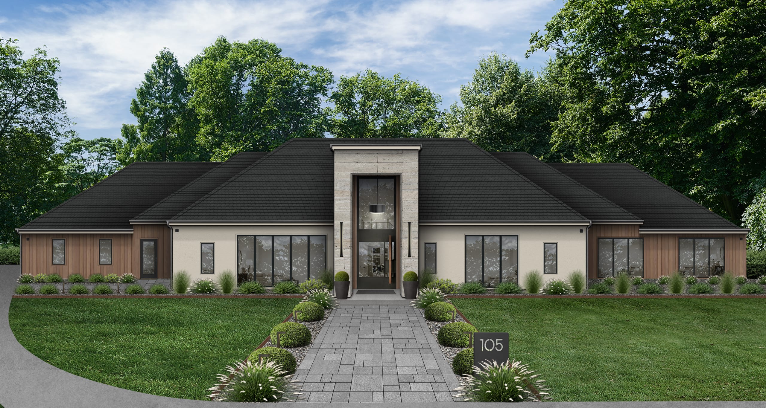 Modern house virtual design