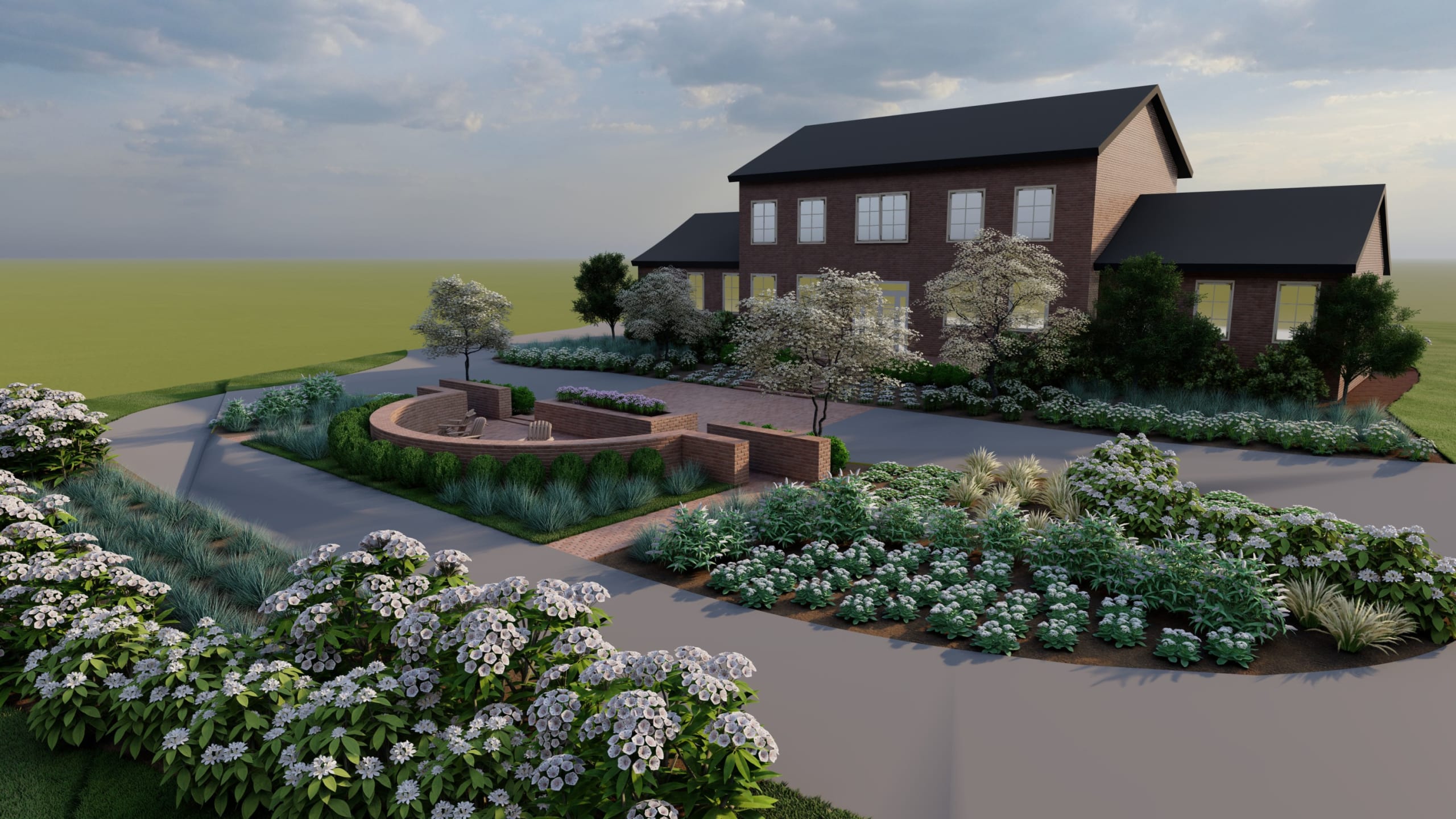 An example to demonstrate formal front yard landscaping ideas