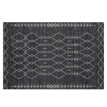 Momeni Villa Monaco Charcoal/White Indoor/Outdoor Rug