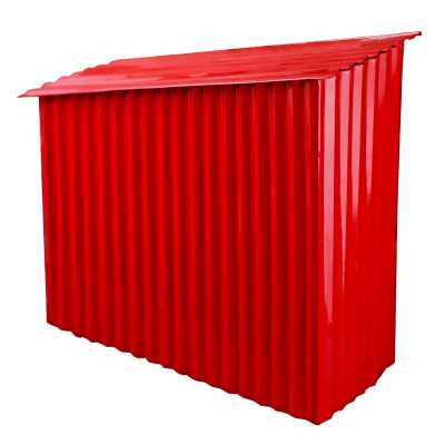NACH Farm Shed Wall-Mounted Mailbox in Red