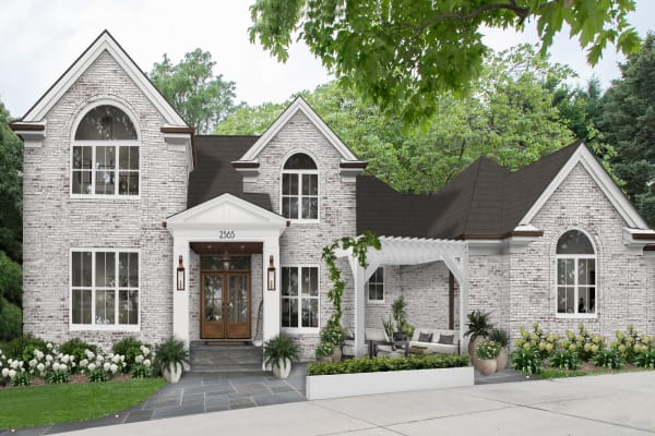 Home showing off some affordable exterior upgrades.