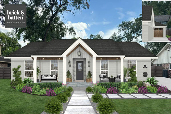 A home designed by brick&batten that uses Stonington Gray on the exterior.