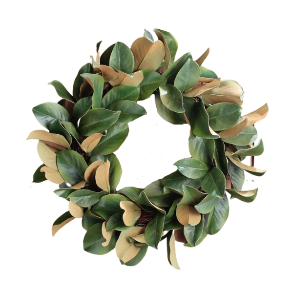 Faux Magnolia Silk Wreath