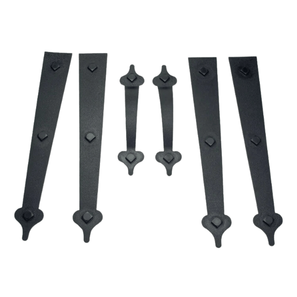 Voyles 6 Piece Decorative Garage Door Hinge Set