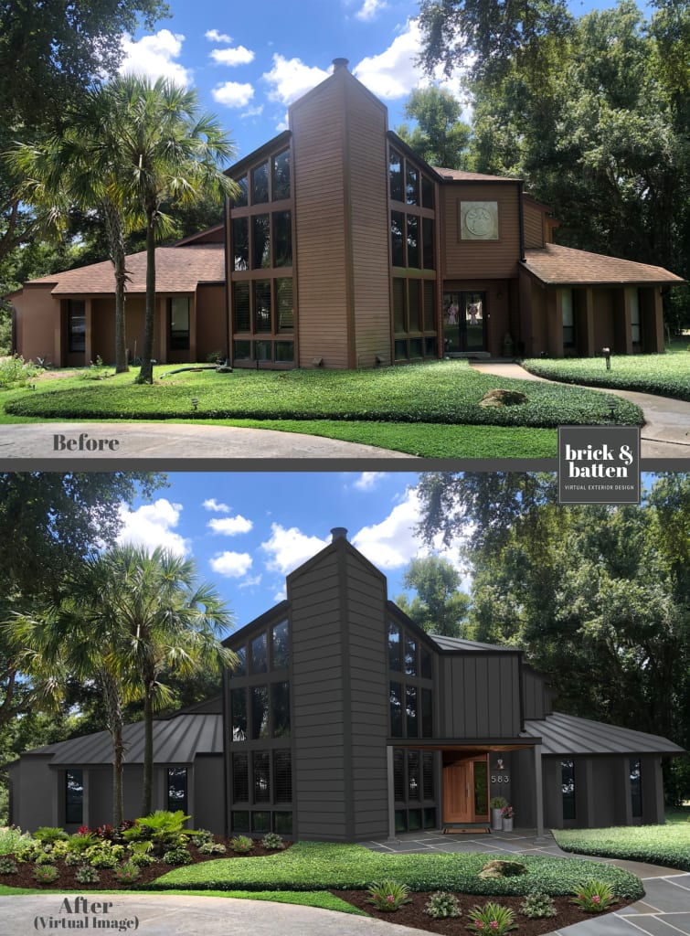 painted southern home