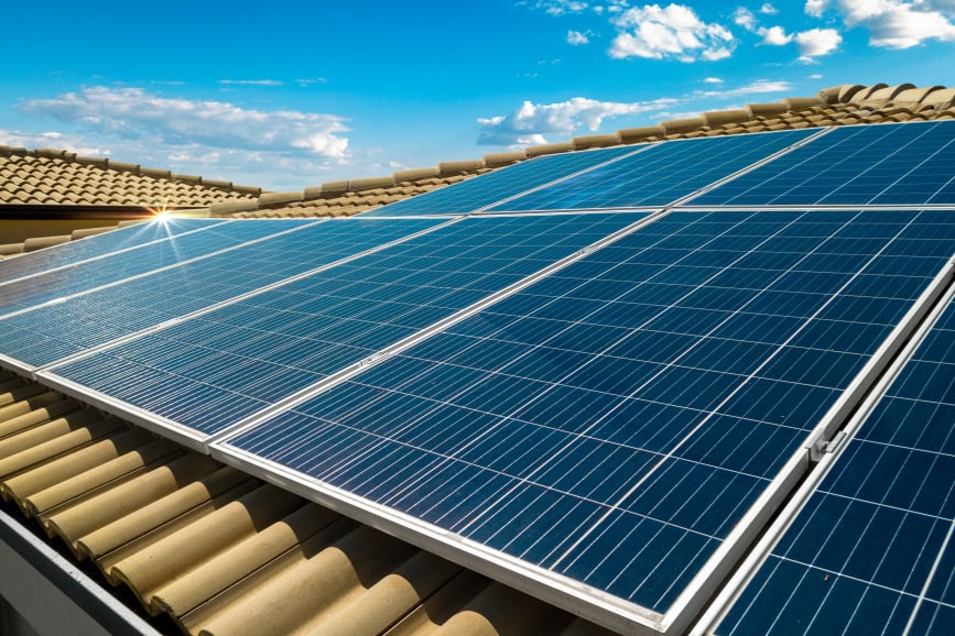 solar power on tile roof