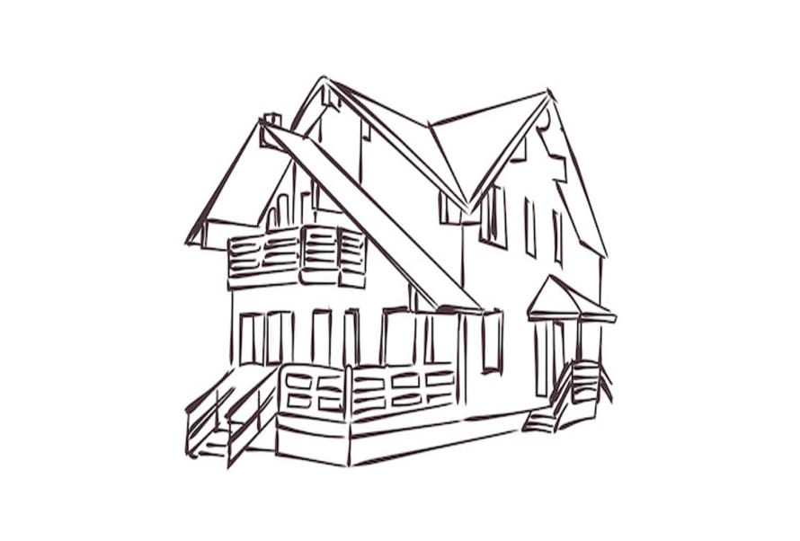 Floorplans rendering of a Bungalow