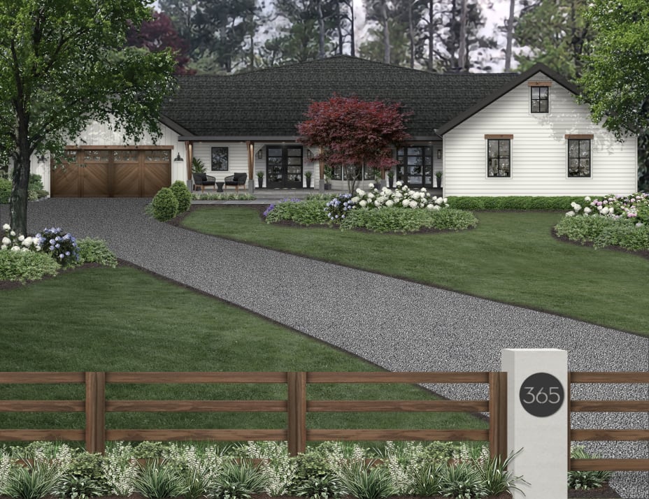 Rambler House Exterior Designs Contemporary Ranch Style Home