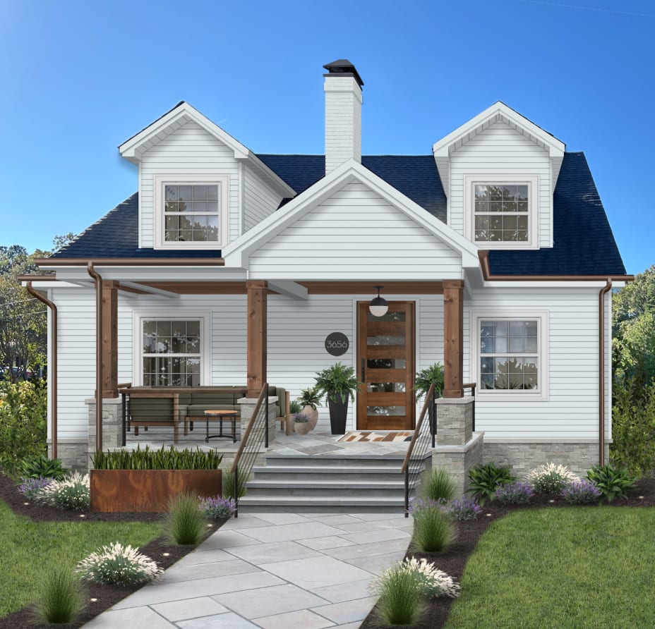 Traditional Home Rendering