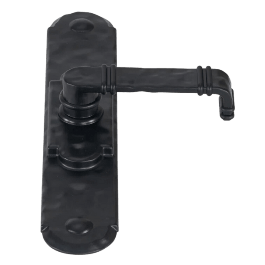 Decorative 10 Inch Black Steel Barn Door Pull – For Garage, Shed, Gate – With Hardware