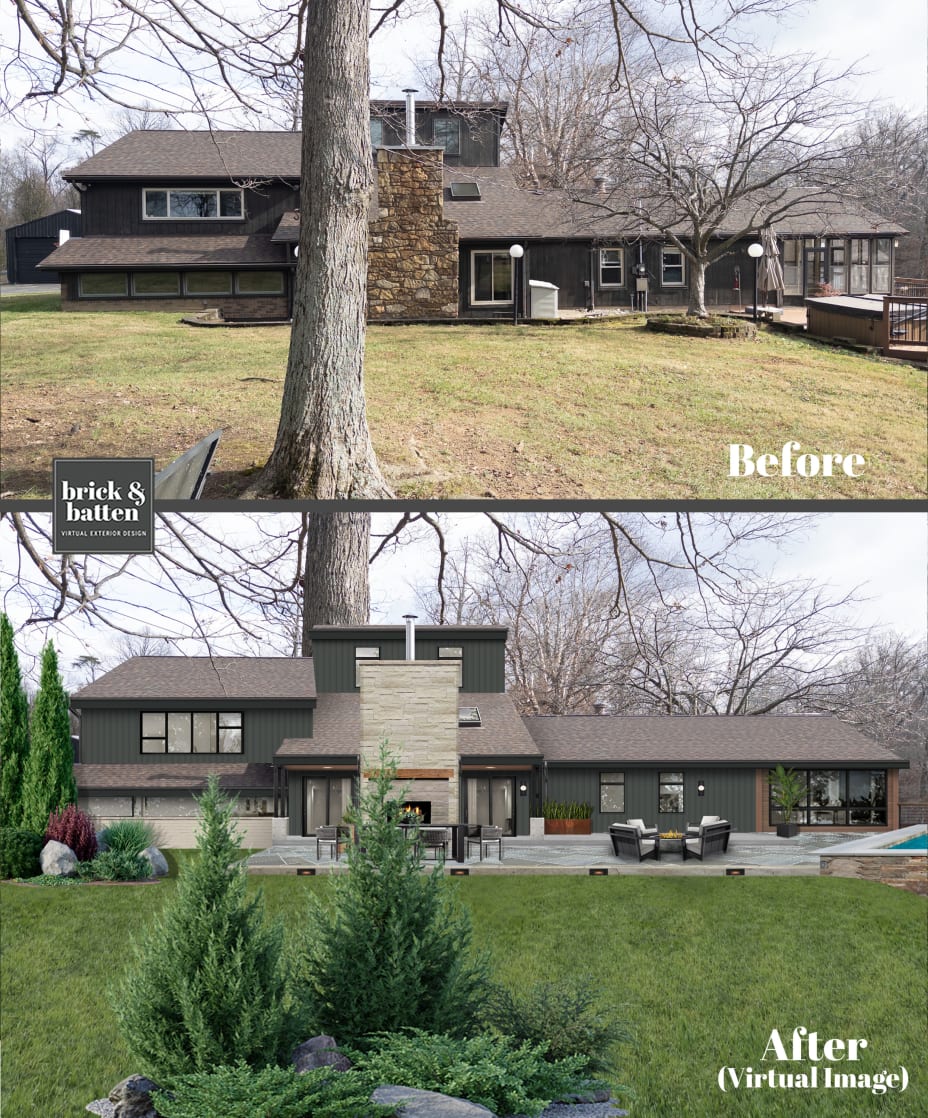 Fixer Upper Homes: Exterior Design Ideas - brick\u0026batten, image size:928x1118