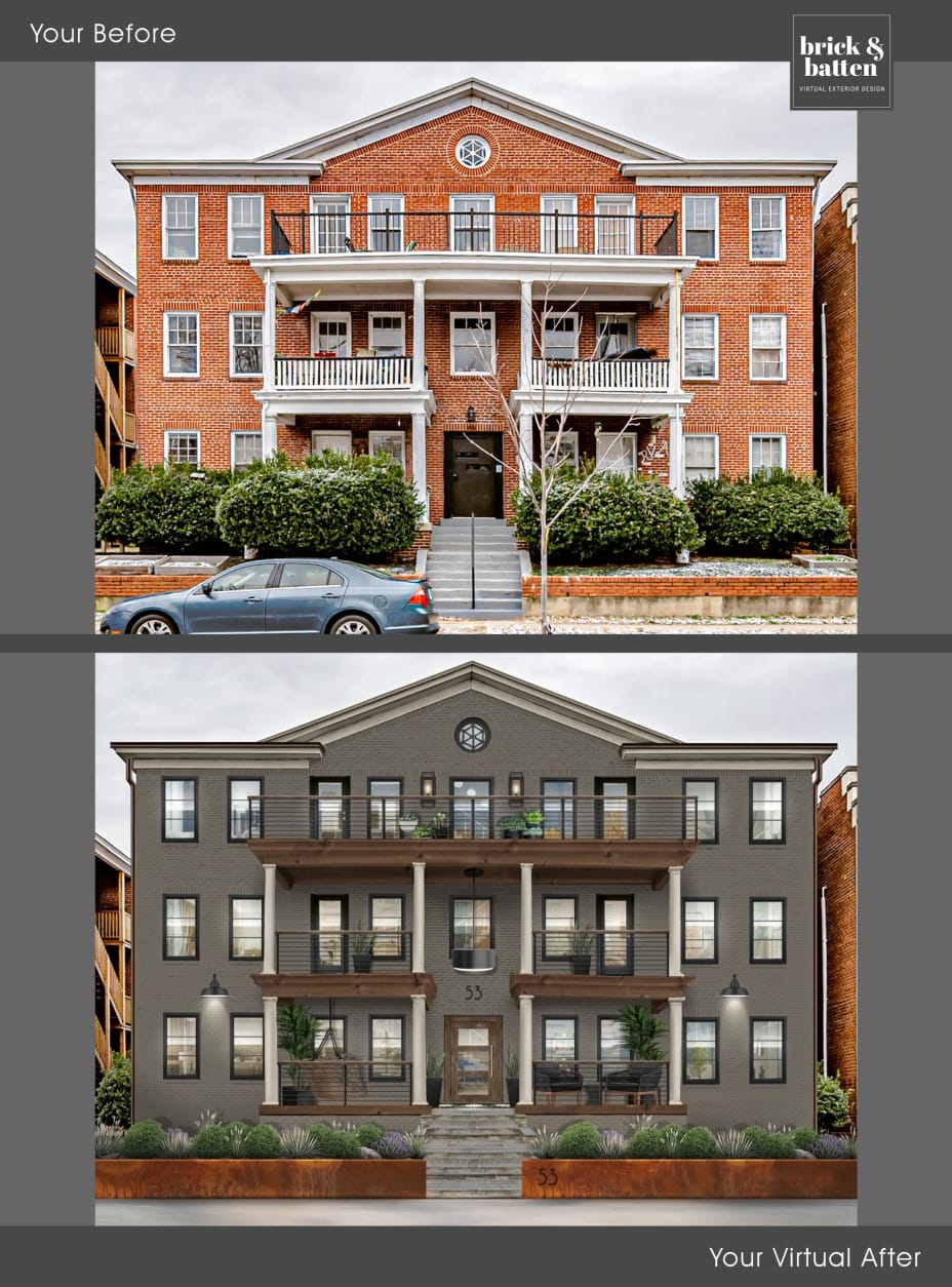 Paint Schemes Brick Apartment 20+ Exterior Brick Paint Color Ideas