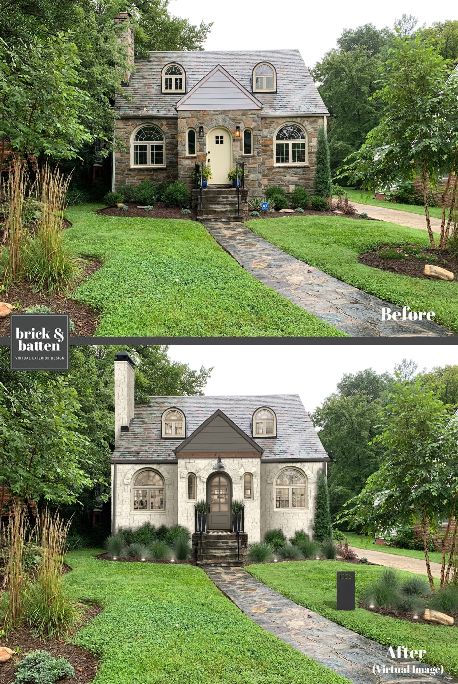8 Cottage Style Homes with Gorgeous Exteriors - brick&batten 8 Cottage Style Homes with Gorgeous Exteriors - brick&batten