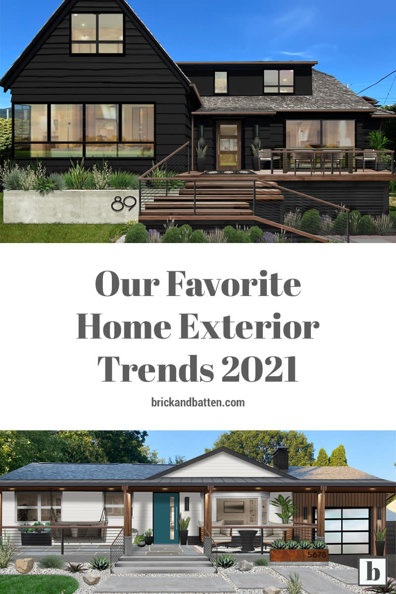 Our Favorite Home Exterior Trends 2021: Looking Back - brick&batten