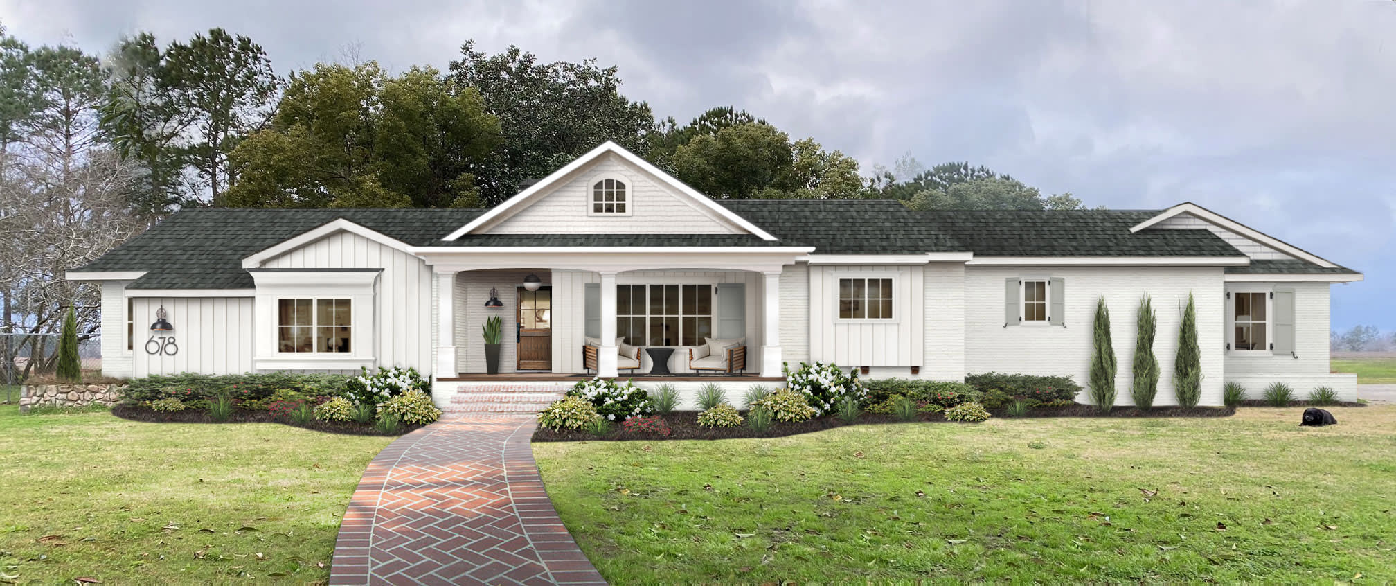 Brick Walkway Inspiration to Elevate Your Front Yard - brick\u0026batten, image size:2016x846