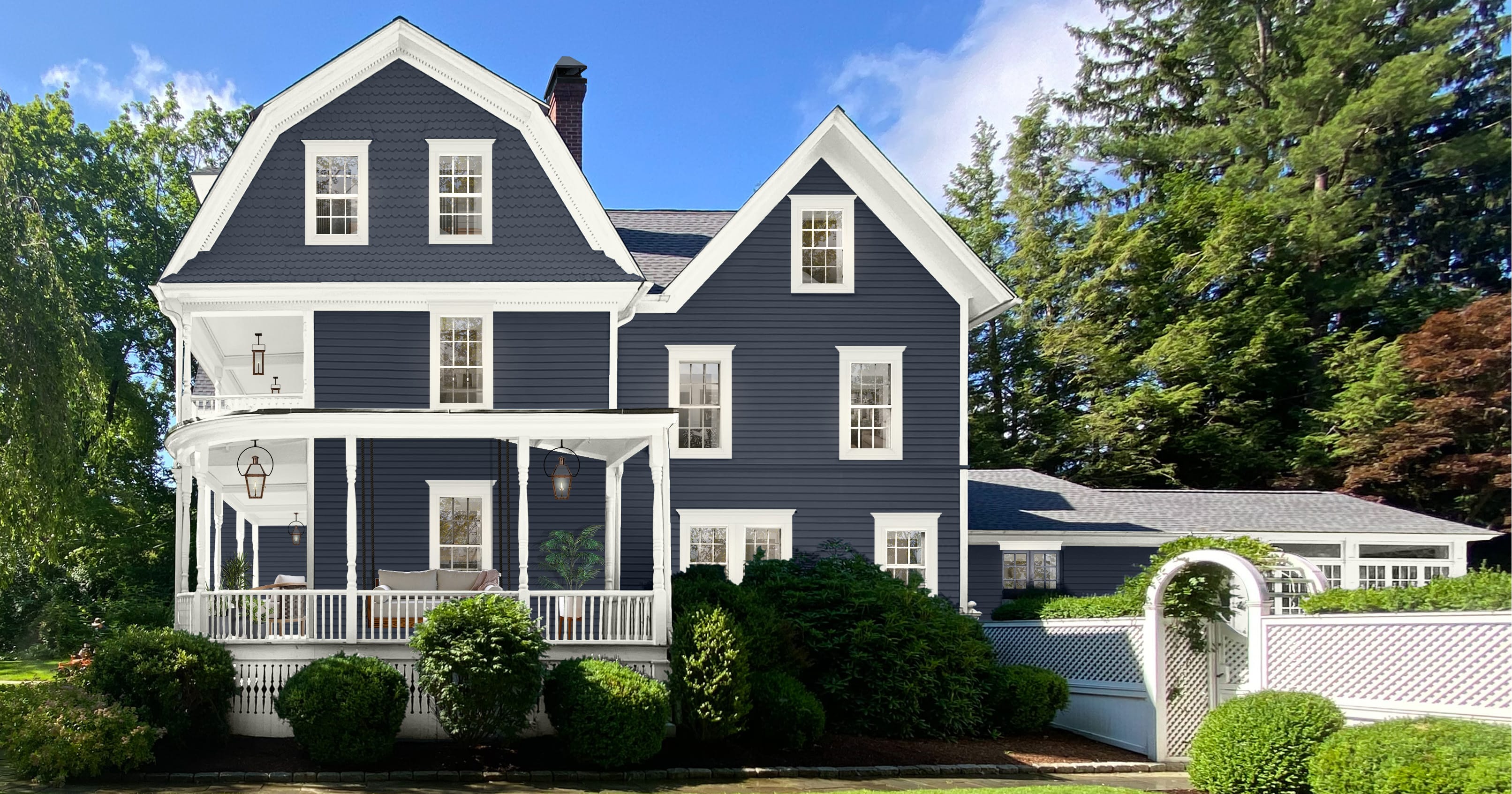 12 of Our Favorite Navy Blue House Designs - brick&batten