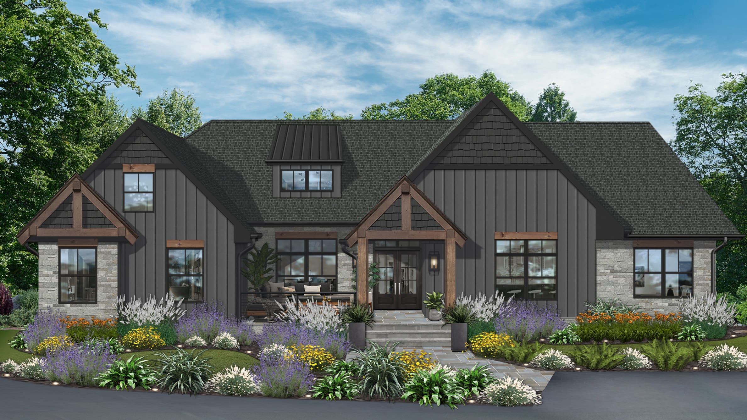 Red Exterior Paint Color Schemes