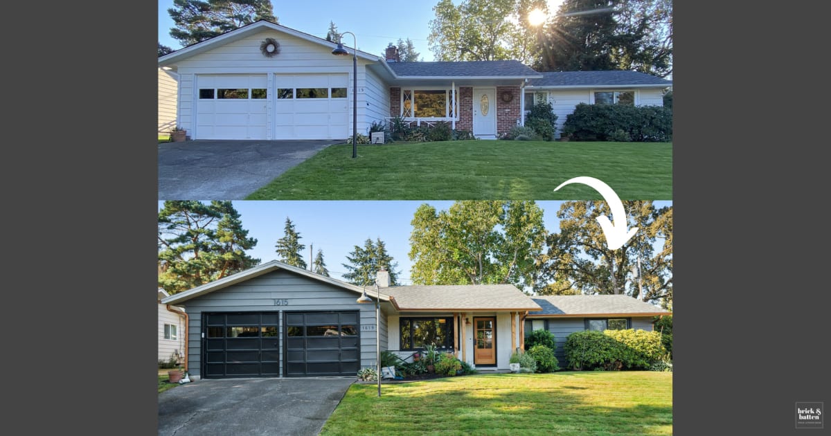 Modernized Ranch Style House in Oregon - brick&batten