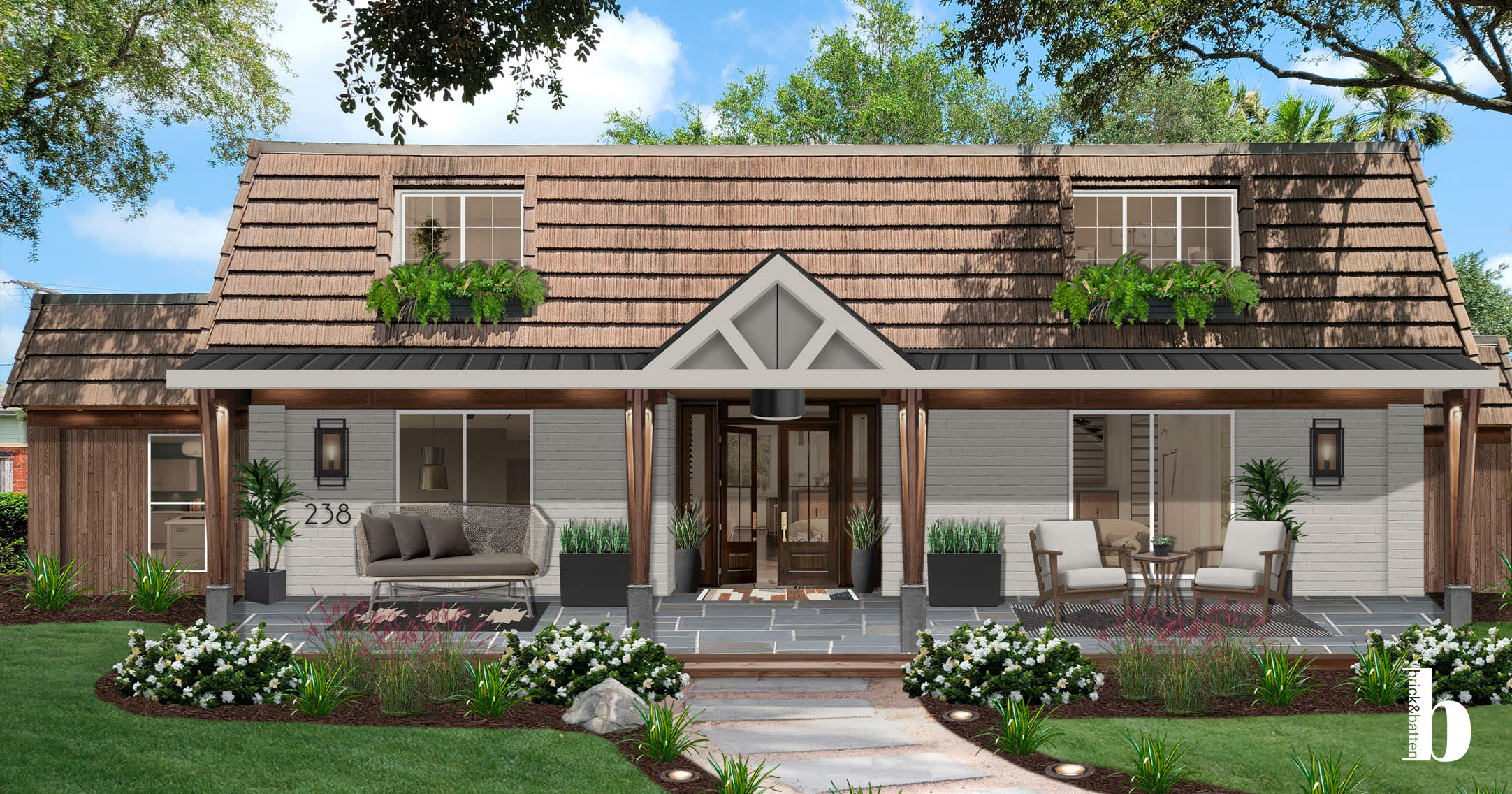 Mansards Cladding 8 Mansard Roof Images & Exterior Designs - brick&batten