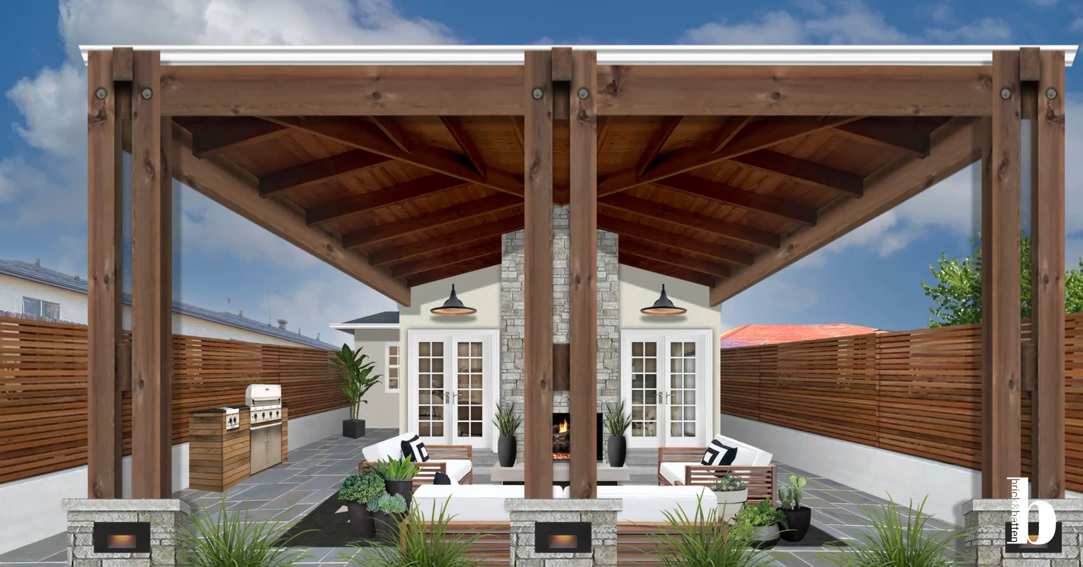 10 Patio Enclosure Ideas for Your Yard - brick\u0026batten, image size:2164x1133