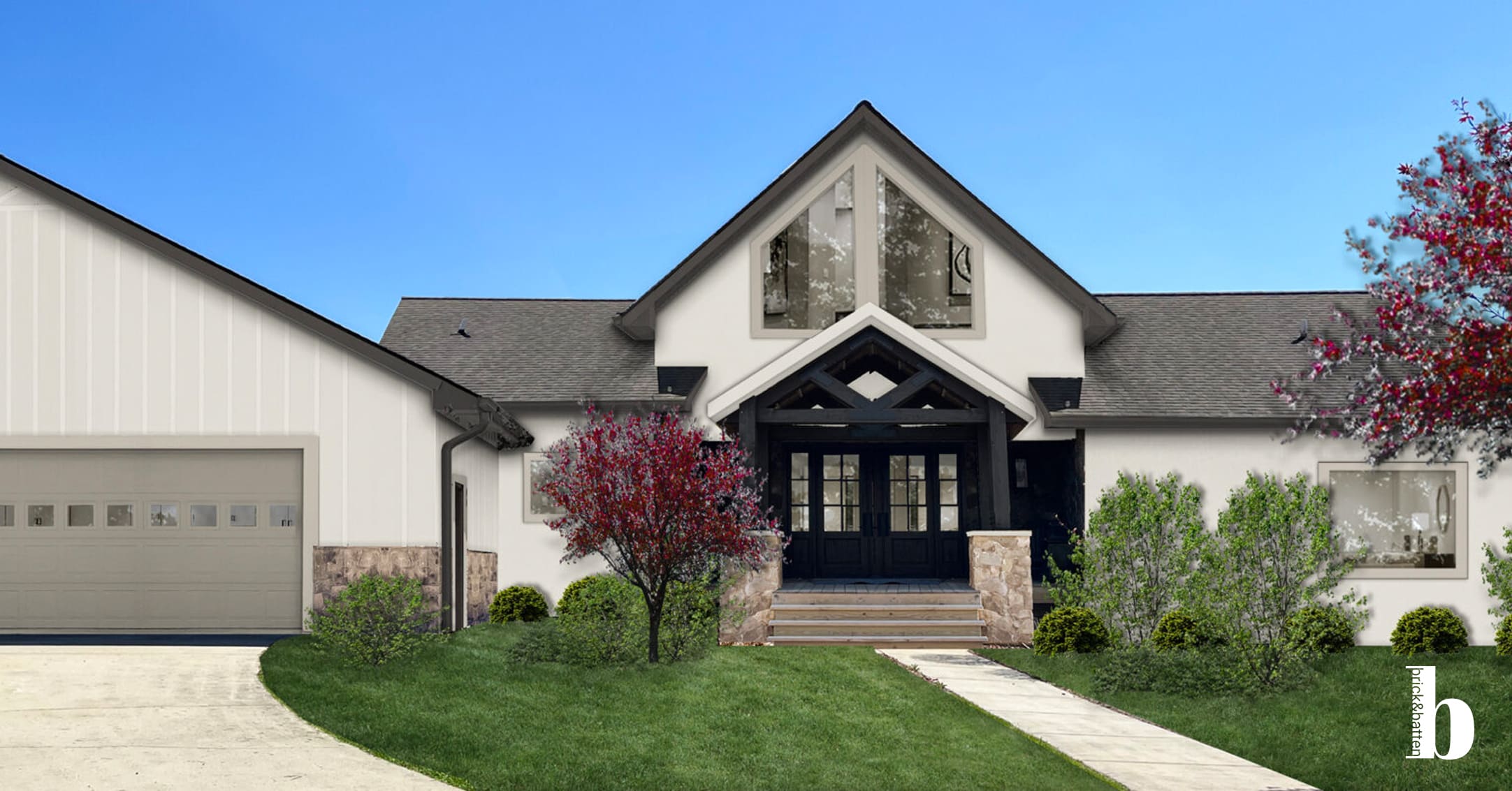 10 Black Front Door Ideas to Update Your Entry - brick&batten