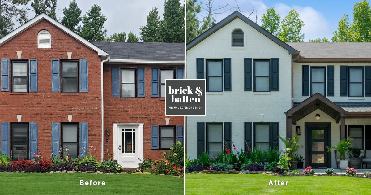 Painting a Brick House in brick&batten