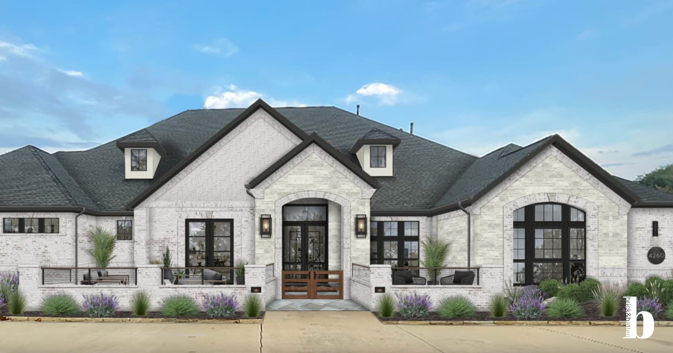 10 Gorgeous Houses With Courtyards - brick\u0026batten, image size:2164x1136