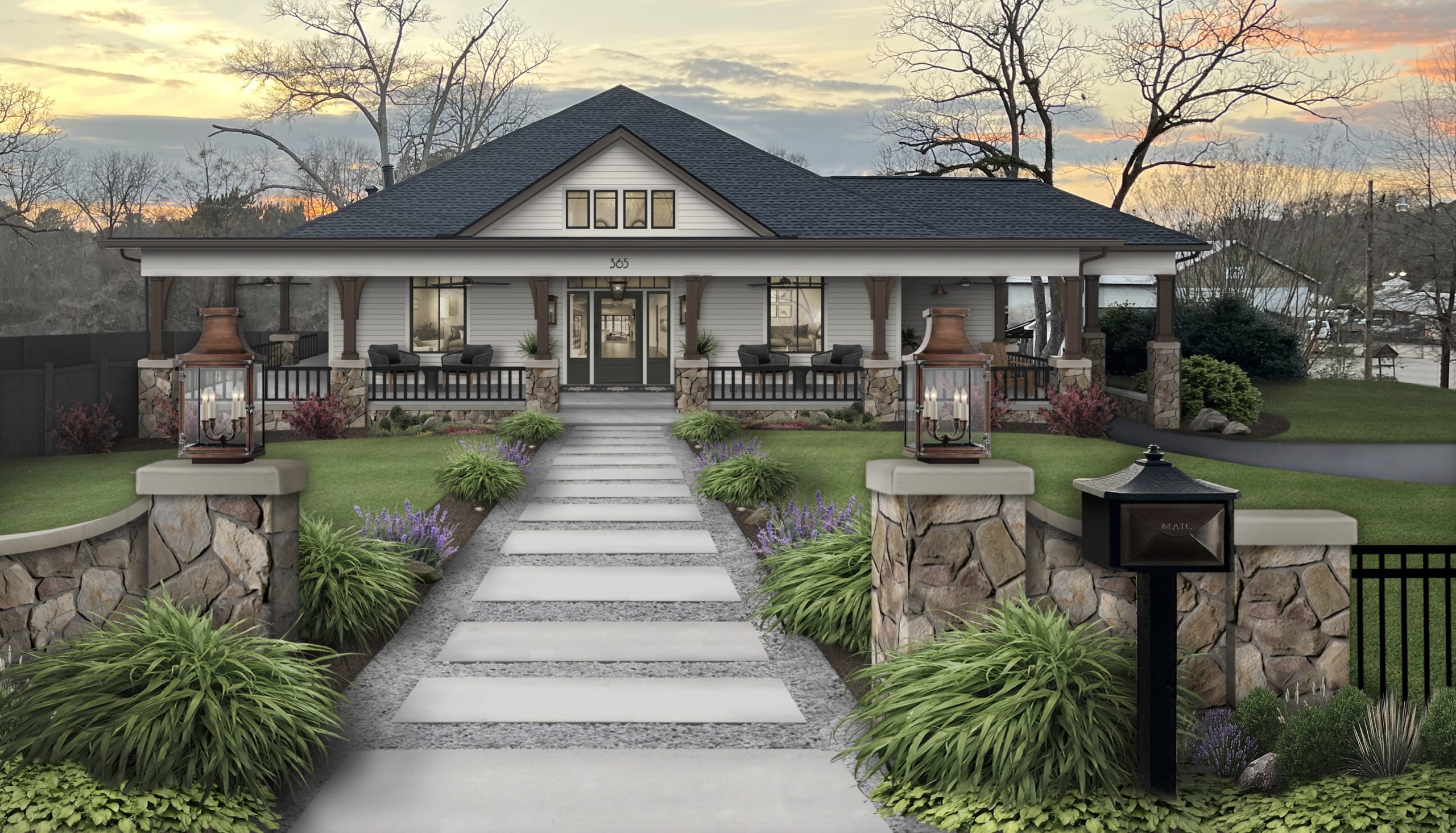 Rustic Front Porch Design Ideas We Love - brick&batten