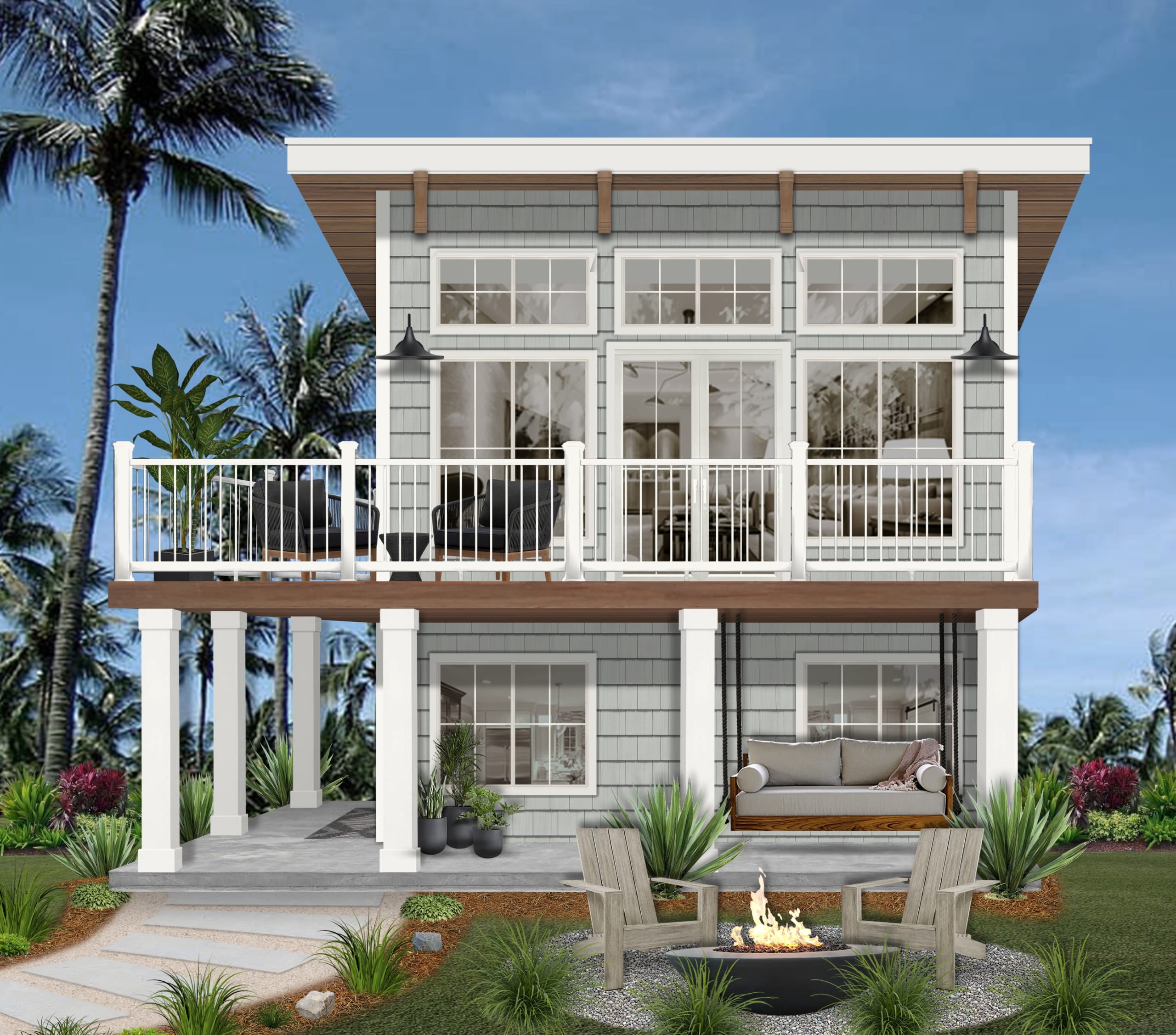 Batten Railing Balcony Railing Ideas That (Safely) Make a Statement - brick&batten
