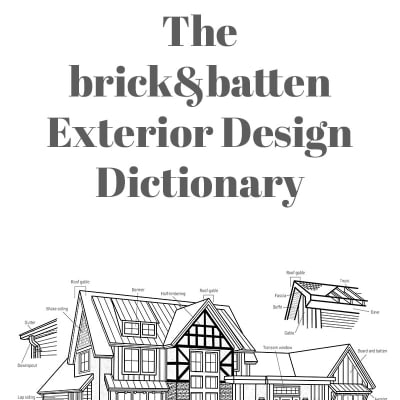 Exterior Design Dictionary - brick&batten