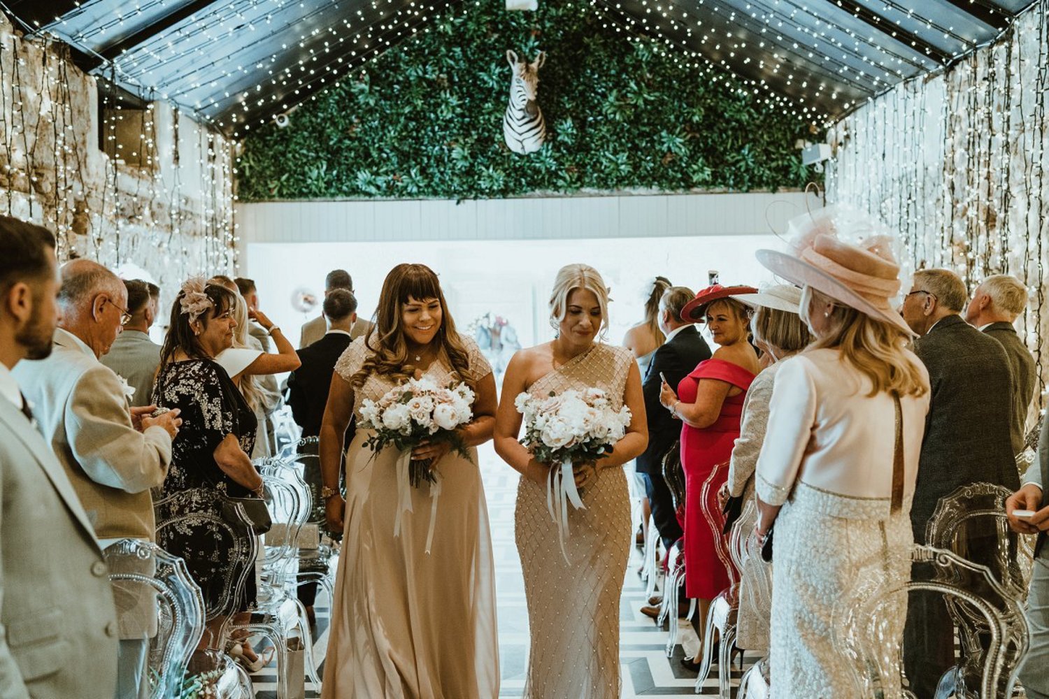 Faye smiling on her wedding day