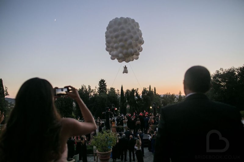 Bridebook.co.uk flying bride