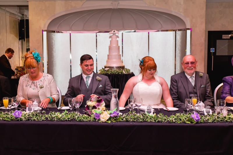 South West | Dorset | Bournemouth | Summer | Beach | Classic | Purple | Turquoise | Castle | Real Wedding | Jennie Franklin #Bridebook #RealWedding #WeddingIdeas Bridebook.co.uk 