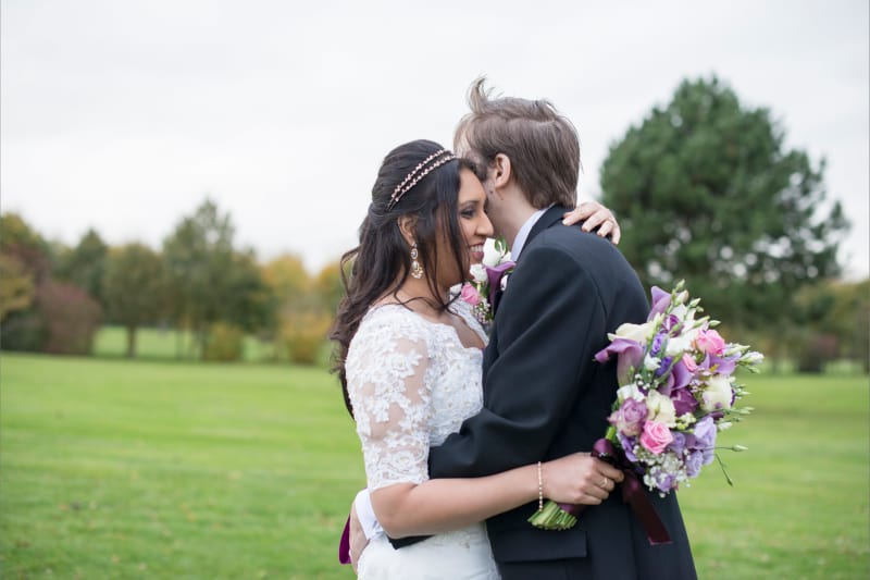 Real Wedding | Purple | Cultural | DIY | Manor House | Golf Club | Autumn | Kayleigh Pope Photography #Bridebook #RealWedding #WeddingIdeas #IngonManor Bridebook.co.uk 