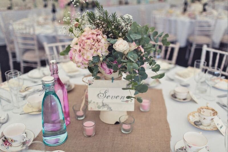 Bridebook.co.uk- table setting with pretty decorations
