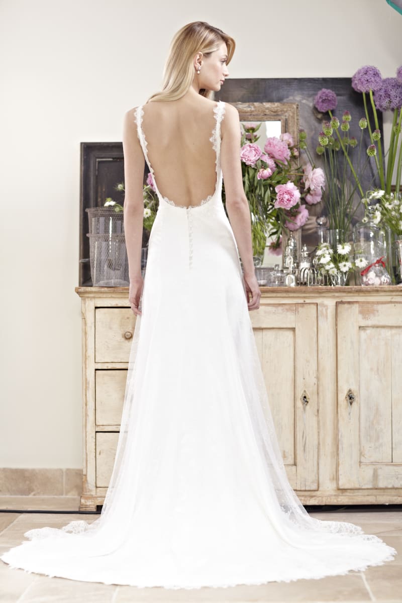 Phillipa Lepley backless dress on model 