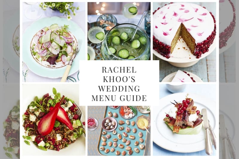 bridebook.co.uk collage of rachel khoo's food
