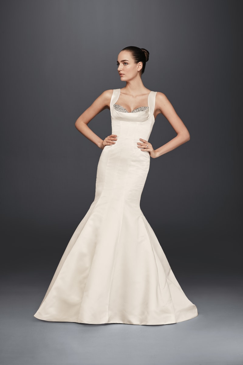 Bridebook.co.uk David's Bridal dress on model