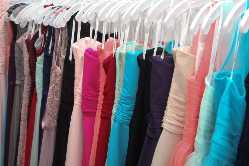 Bridebook.co.uk selection of colourful bridesmaid dresses
