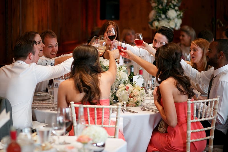 Bridebook.co.uk- guests toasting during reception